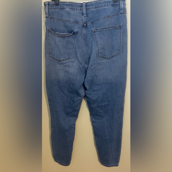 Ava & Viv Women's Distressed Blue High-Waisted Jeans | 14W - Picture 2 of 3